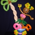 Hula Under the Palm tabletopper, 3-ft tall
