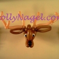 Elk head with candle sconces