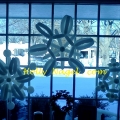 Hanging window snowflakes